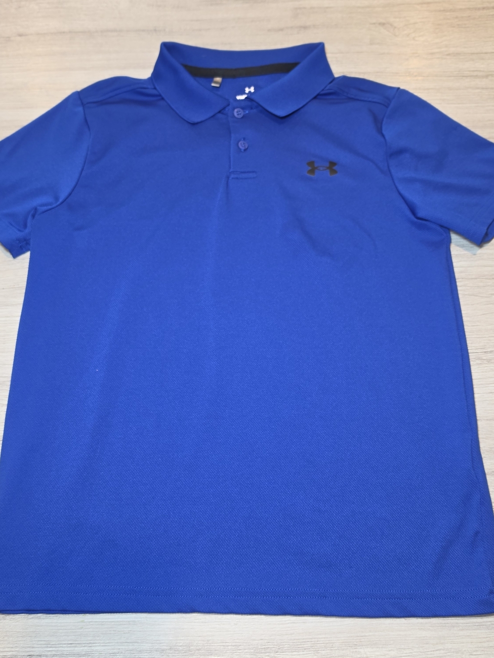 Under Armour Short Sleeve Polo Youth Blue Boys Size Medium B5